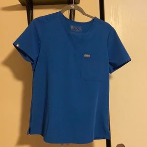 Size small figs scrubs-royal blue